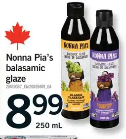 Fortinos NONNA PIA'S BALASAMIC, 250 ML offer
