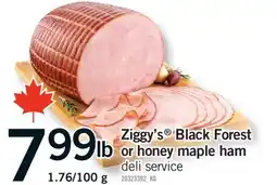 Fortinos ZIGGY'S BLACK FOREST OR HONEY MAPLE HAM offer
