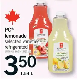 Fortinos PC LEMONADE, 1.54 L offer