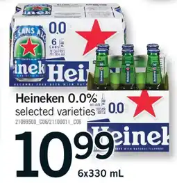 Fortinos HEINEKEN 0.0%, 6X330 ML offer