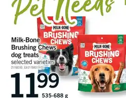 Fortinos MILK-BONE BRUSHING CHEWS DOG TREATS DOG TREATS, 535-688 G offer