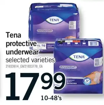 Fortinos TENA PROTECTIVE UNDERWEAR, 10-48'S offer