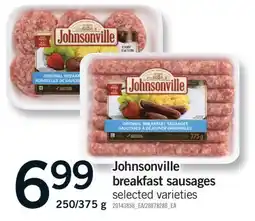 Fortinos JOHNSONVILLE BREAKFAST SAUSAGES, 250/375 G offer