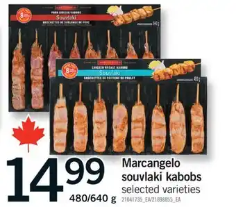 Fortinos MARCANGELO SOUVLAKI KABOBS, 480/640 G offer
