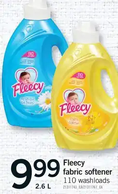 Fortinos FLEECY FABRIC SOFTENER, 2.6 L offer
