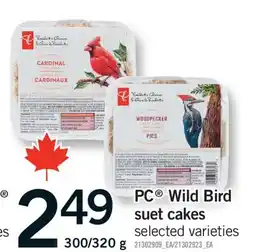 Fortinos PC WILD BIRD SUET CAKES, 300/320 G offer