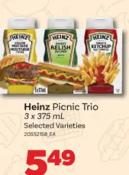 Real Canadian Superstore HEINZ PICNIC TRIO, 3 X 375 ML offer