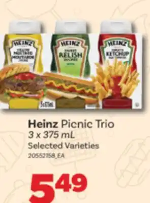 Real Canadian Superstore HEINZ PICNIC TRIO, 3 X 375 ML offer