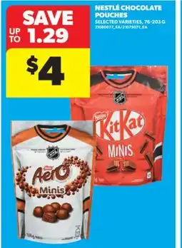 Real Canadian Superstore NESTLÉ CHOCOLATE POUCHES, 76-203 G offer