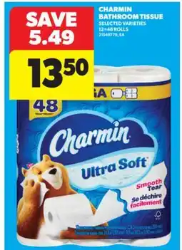 Real Canadian Superstore CHARMIN BATHROOM TISSUE, 12 = 48 ROLLS offer