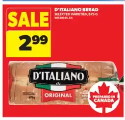 Real Canadian Superstore D'ITALIANO BREAD, 675 G offer