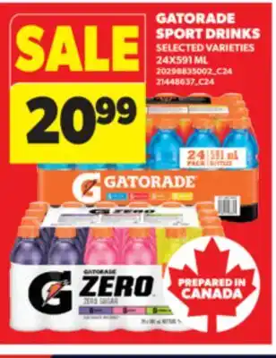 Real Canadian Superstore GATORADE SPORT DRINKS, 24X591 ML offer