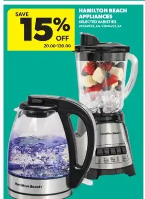 Real Canadian Superstore HAMILTON BEACH APPLIANCES offer