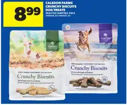 Real Canadian Superstore CALEDON FARMS CRUNCHY BISCUITS DOG TREATS, 550 G offer