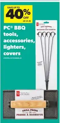 Real Canadian Superstore PC BBQ TOOLS, ACCESSORIES, LIGHTERS, COVERS offer