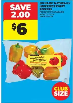 Real Canadian Superstore NO NAME NATURALLY IMPERFECT SWEET PEPPERS, 2.5 LB offer