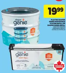 Real Canadian Superstore PLAYTEX DIAPER GENIE DISPOSABLE SYSTEM REFILL OR DIAPER GENIE REFILL, PACK ROLLS OR 18'S offer