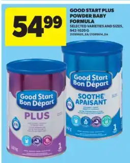 Real Canadian Superstore GOOD START PLUS POWDER BABY FORMULA, 942-1020 G offer