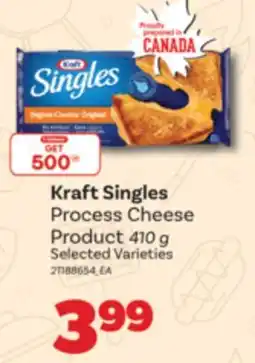 Real Canadian Superstore KRAFT SINGLES PROCESS CHEESE PRODUCT, 410 G offer