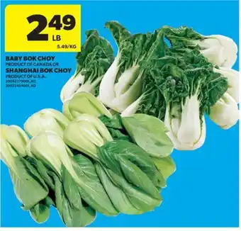 Real Canadian Superstore BABY BOK CHOY offer