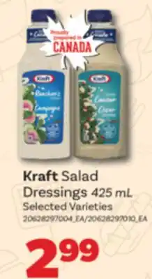 Real Canadian Superstore KRAFT SALAD DRESSINGS, 425 ML offer