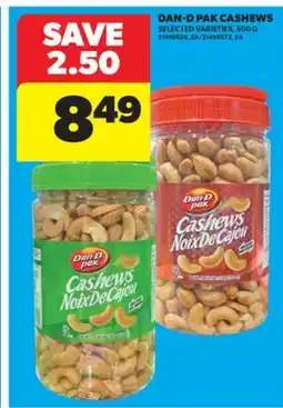 Real Canadian Superstore DAN-D PAK CASHEWS, 500 G offer
