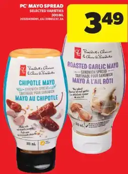 Real Canadian Superstore PC MAYO SPREAD, 300 ML offer