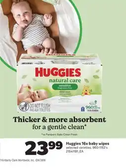 Real Canadian Superstore HUGGIES 16X BABY WIPES, 960-1152's offer