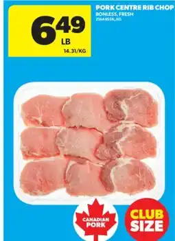 Real Canadian Superstore PORK CENTRE RIB CHOP offer