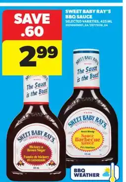 Real Canadian Superstore SWEET BABY RAY'S BBQ SAUCE, 425 ML offer