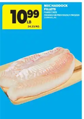 Real Canadian Superstore MSC HADDOCK FILLETS offer