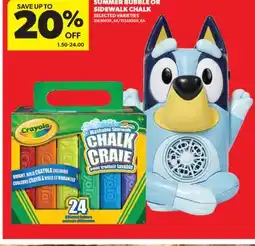 Real Canadian Superstore SUMMER BUBBLE OR SIDEWALK CHALK offer