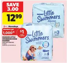Real Canadian Superstore HUGGIES LITTLE SWIMMERS SWIM DIAPERS, 17-20' S offer