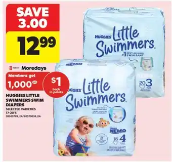Real Canadian Superstore HUGGIES LITTLE SWIMMERS SWIM DIAPERS, 17-20' S offer
