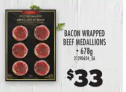 Real Canadian Superstore MARC ANGELO BACON WRAPPED BEEF MEDALLIONS, 678g offer