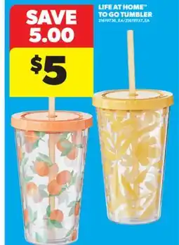 Real Canadian Superstore LIFE AT HOME TO GO TUMBLER offer
