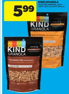 Real Canadian Superstore KIND GRANOLA, 312 G offer