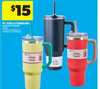 Real Canadian Superstore PC STELLA TUMBLERS, 40 OZ offer