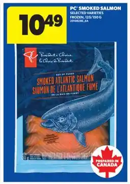 Real Canadian Superstore PC SMOKED SALMON, 125/150 G offer