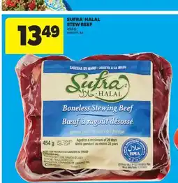 Real Canadian Superstore SUFRA HALAL STEW BEEF, 454 G offer
