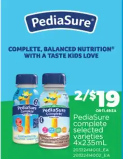 Real Canadian Superstore PEDIASURE COMPLETE, 4X235ML offer