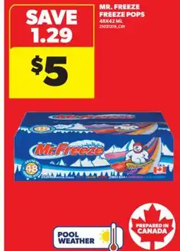 Real Canadian Superstore MR. FREEZE FREEZE POPS, 48X42 ML offer