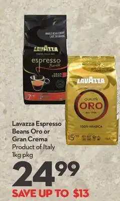Longo's Espresso Beans Oro or Gran Crema offer