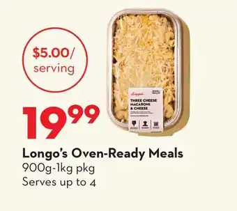 Longo's Oven-Ready Meals offer