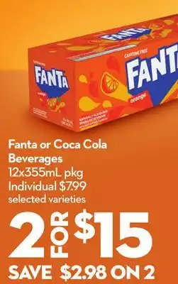 Longo's Fanta or Coca Cola Beverages offer