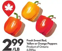 Longo's Fresh Sweet Red, Yellow or Orange Peppers offer
