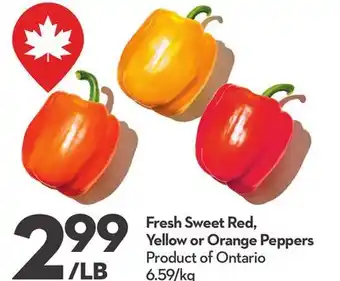 Longo's Fresh Sweet Red, Yellow or Orange Peppers offer
