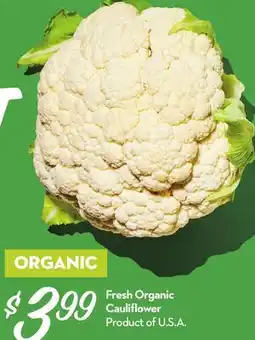 Longo's Fresh Organic Caulifl ower offer
