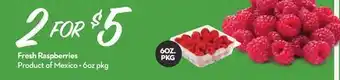 Longo's Fresh Raspberries offer