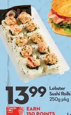 Longo's Lobster Sushi Rolls offer